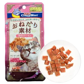 Ласощі CattyMan Salmon Bits для котів, з лососем
