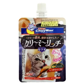 Рідкі ласощі CattyMan Creamy Bonito вершкове пюре для котів, з макреллю