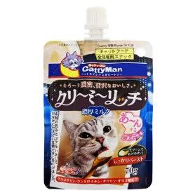 Рідкі ласощі CattyMan Creamy Milk для котів, з молоком