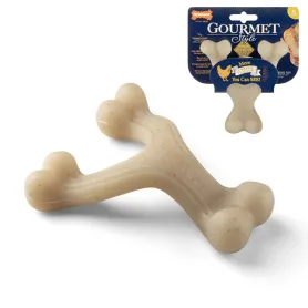 Жувальна іграшка Nylabone Gourmet Wishbone Chicken для собак, з смаком курки