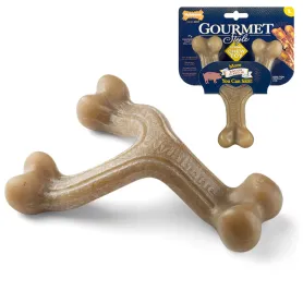 Жувальна іграшка Nylabone Gourmet Wishbone Bacon для собак, з смаком бекону