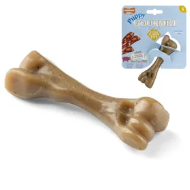 Жувальна іграшка Nylabone Gourmet Puppy Femur Bacon для цуценят, з смаком бекону