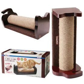 Кігтеточка CattyMan Scratching Rolling Post з каркасом