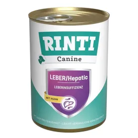 Вологий дієтичний корм Rinti Canine Veterinary Leber/Hepatic mit Huhn - для собак із захворюваннями печінки, з куркою