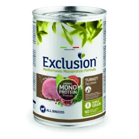 Вологий корм Exclusion Adult Turkey для дорослих собак всіх порід з індичкою
