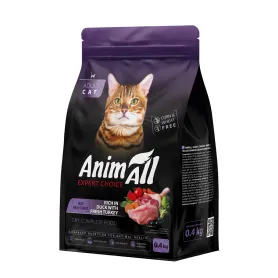Сухой корм Animall (АнимАлл) - для кошек, со свежей индейкой и уткой