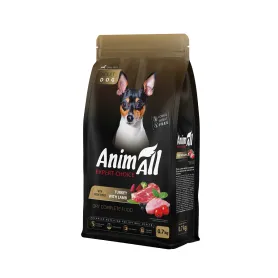 Сухой корм AnimAll (АнимАлл) – для собак малых пород, со свежей индейкой и ягненком