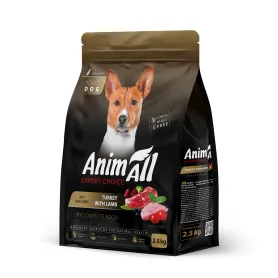 Сухой корм AnimAll (АнимАлл) – для собак средних пород, со свежей индейкой и ягненком
