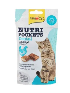 Вітамінні ласощі GimCat Nutri Pockets Dental для здоров'я зубів у котів