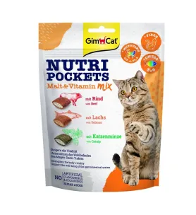 Вітамінні ласощі GimCat Nutri Pockets для зміцнення імунітету у котів