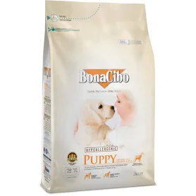 Сухой суперпремиум корм BonaCibo Puppy Chicken & Rice with Anchovy – для щенков всех пород в возрасте до 12 месяцев, с мясом курицы, анчоусами и рисом 