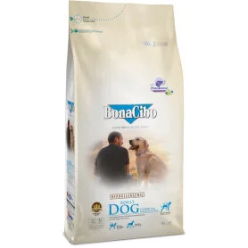 Сухой суперпремиум корм BonaCibo Dog Adult Chicken & Rice with Anchovy – для взрослых собак всех пород, с мясом курицы, анчоусами и рисом 
