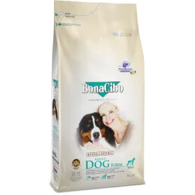 Сухой суперпремиум корм BonaCibo Dog Adult Form - для взрослых собак с лишним весом и для стареющих собак с мясом курицы, анчоусами и рисом 