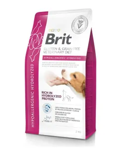 Сухой беззерновой корм Brit VetDiet Dog Hypoallergenic Hydrolyzed — для собак с пищевой аллергией, с гидролизованным белком