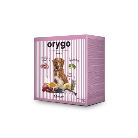 Полнорационный полувлажный корм Orygo Pork – для взрослых собак всех пород, с Иберийской свининой и брокколи