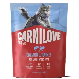 Сухий беззерновий корм Carnilove Active Salmon & Turkey Large Breed - для котів великих порід, з лососем та індичкою