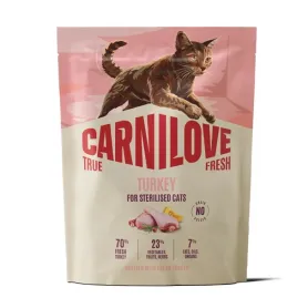Сухий беззерновий корм Carnilove True Fresh Turkey Sterilised - для стерилізованих котів, з індичкою