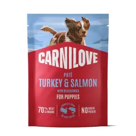 Беззерновой влажный корм Carnilove Turkey & Salmon with Blueberries - для щенков, с индейкой и лососем с голубиной