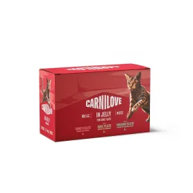 Набор беззернового влажного корма Carnilove Jelly Multipack - для кошек, в желе 12 шт х 85 г