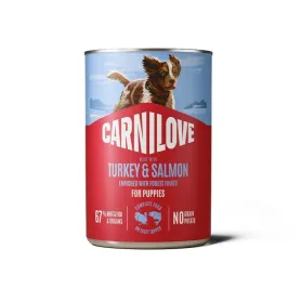 Беззерновой влажный корм Carnilove Salmon & Turkey - для щенков, с индейкой и лососем