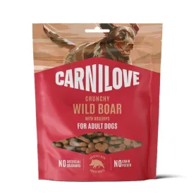 Беззерновые хрустящие лакомства Carnilove Crunchy Snack Wild Boar with Rosehips - для собак, с диким кабаном и шиповником
