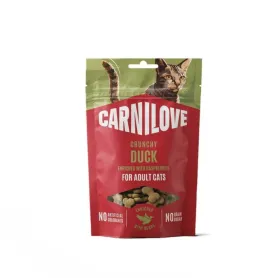 Беззерновые хрустящие лакомства Carnilove Crunchy Snack Duck with Raspberries - для кошек, с уткой и малиной