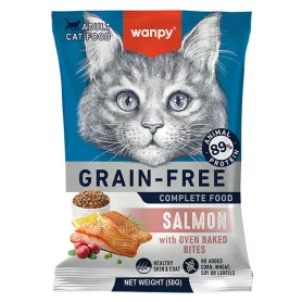Сухий беззерновий корм Wanpy Adult Cat Grain Free Salmon - для дорослих котів, з лососем