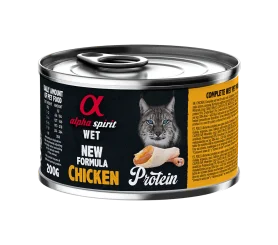 Полнорационный влажный корм Alpha Spirit Chicken Adult Cat для взрослых кошек всех пород, с курицей