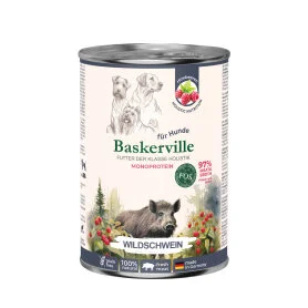 Влажный корм Baskerville - для взрослых собак, с диким кабаном