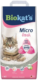 Бентонітовий наповнювач Biokat's Micro Fresh, з ароматом квітів і цитрусових