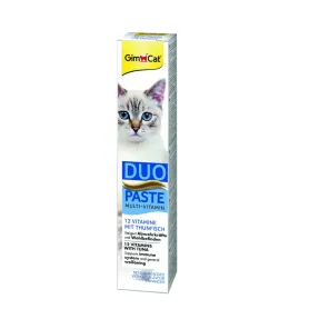 Паста GimCat Duo Paste Multi-vitamin 12 vitamins with tuna - для кошек всех пород, 12 витаминов и тунец