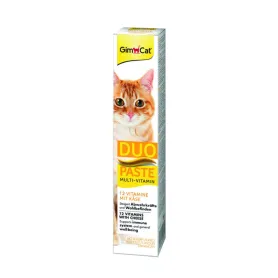 Паста GimCat Duo Paste Multi-vitamin 12 vitamins with cheese - для кошек всех пород, 12 витаминов и сыр