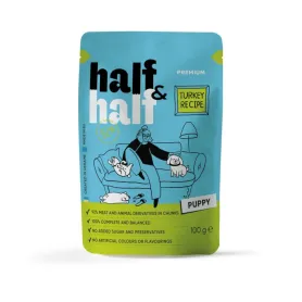 Влажный корм Half&Half Turkey in Gravy for Puppy - для щенков, кусочки индейки в соусе