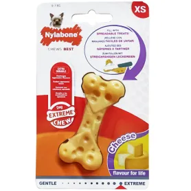 Жувальна іграшка Nylabone Extreme Chew Cheese Bone для собак, з смаком сиру