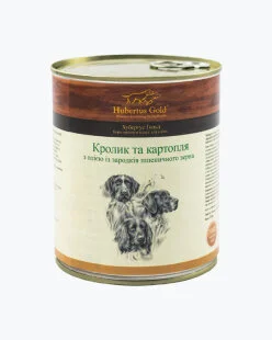 Влажный корм Hubertus Gold (Хубертус) – для собак, с кроликом и картофелем