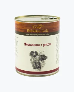 Влажный корм Hubertus Gold (Хубертус) – для собак, с говядиной и рисом
