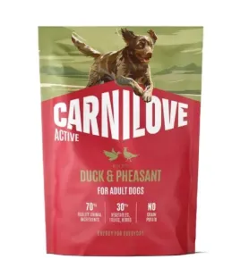 Сухий беззерновий корм Carnilove Active Duck & Pheasant - для дорослих собак усіх порід, з качкою та фазаном