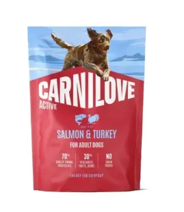 Сухий беззерновий корм Carnilove Active Salmon & Turkey - для дорослих собак усіх порід, з лососем та індичкою