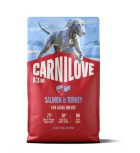 Сухий беззерновий корм Carnilove Active Salmon & Turkey Large Breed - для дорослих собак великих порід, з лососем та індичкою