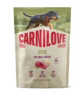 Сухий беззерновий корм Carnilove True Fresh Duck Small - для дорослих собак малих порід, з качкою