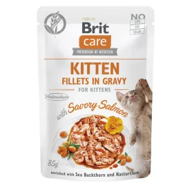 Brit Care Kitten Fillets in Gravy Savory Salmon