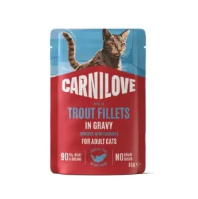 Беззерновий вологий корм Carnilove Gravy Trout with Echinacea - для котів, з фореллю та ехінацеєю в соусі 