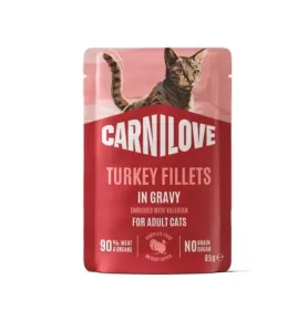 Беззерновий вологий корм Carnilove Gravy Turkey with Valerian - для котів, з індичкою і валеріаною