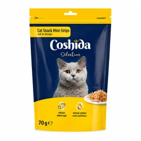 Ласощі Coshida Selection Cat Snack Mini-Strips rich in Chicken - для котів, міні-смужки з куркою