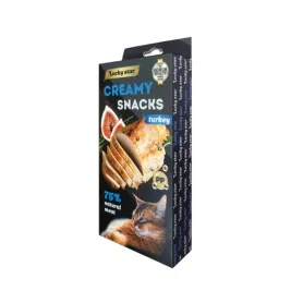 Рідкі ласощі Lucky Star Creamy Snack Turkey - для котів, з індичкою (6 стіків по 10 г)