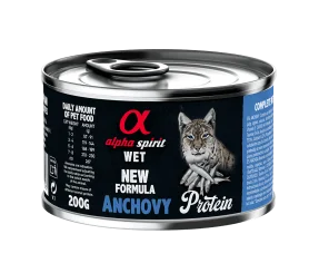 Полнорационный влажный корм Alpha Spirit Anchovy for Adult Cats для взрослых кошек всех пород, с анчоусами