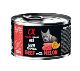Повнораціонний вологий корм Alpha Spirit Beef with Melon для дорослих котів усіх порід, з яловичиною та динею