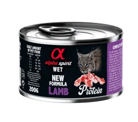 Полнорационный влажный корм Alpha Spirit Lamb for Adult Cats для взрослых кошек, с ягнятиной