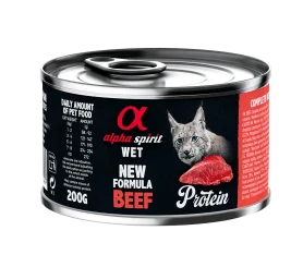 Полнорационный влажный корм Alpha Spirit Beef for Adult Cats для взрослых кошек всех пород, с говядиной