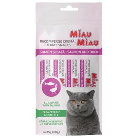 Miau Miau Creamy Lickable Treats Salmon and Duck